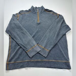 Jake Agaue Men's Blue Quarter-Zip Pullover